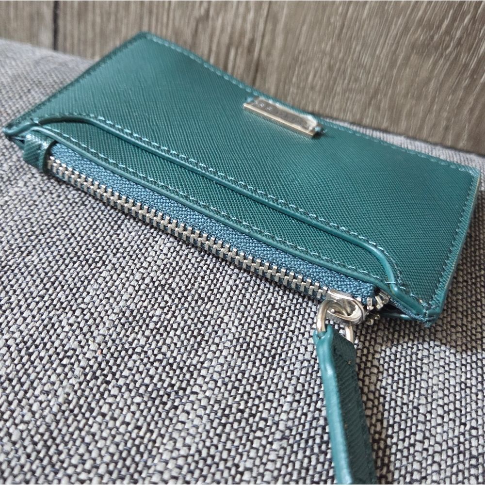 Express Teal Card Wallet - Picture 3 of 6